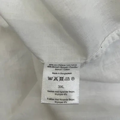 Dressmann vit skjorta / 3XL