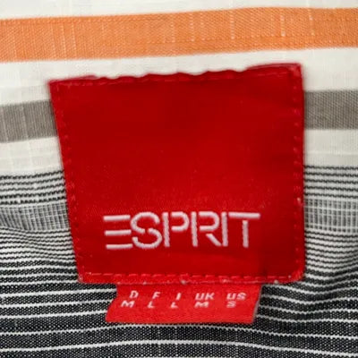 Esprit randig skjorta grå/orange / M