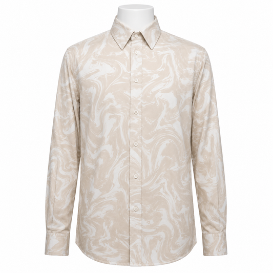 Esprit beige skjorta / M