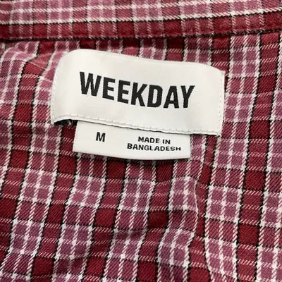 Weekday röd mönstrig skjorta / M