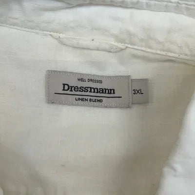 Dressmann vit skjorta / 3XL