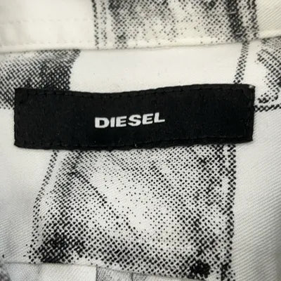 Diesel vit och grå mönstrig skjorta / S